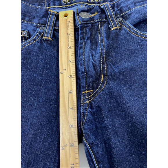 American Eagle Jeans Mens 26 x 26 Original Straight Dark Wash Denim‎ - Picture 9 of 12